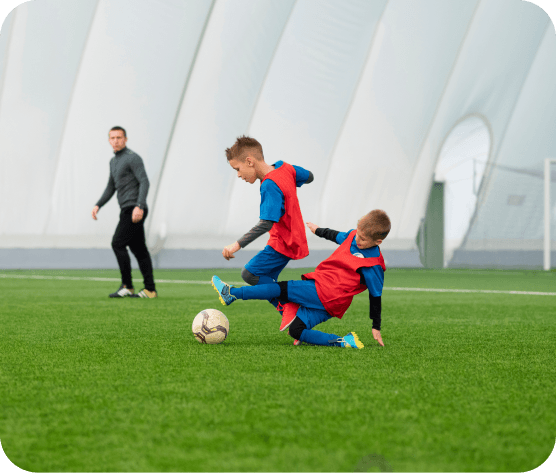 Vedant Sports Academy facilities showing sports equipment and training areas